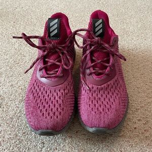 Maroon adidas alphabounce shoes